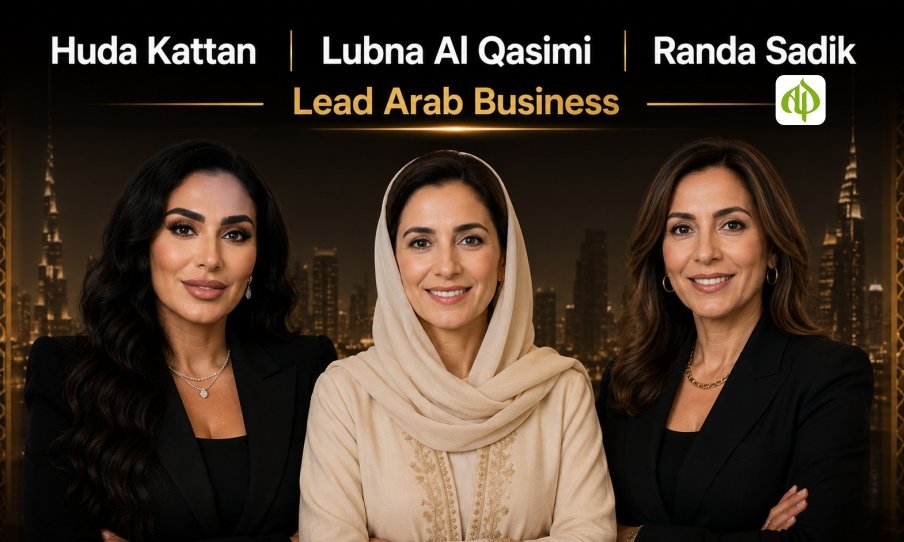 Huda Kattan Lubna Al Qasimi Randa Sadik Lead Arab Business Personalities Celebrities Success